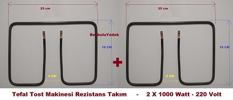 Tefal Tost Makinesi Rezistans Takim Volt Watt X Cm